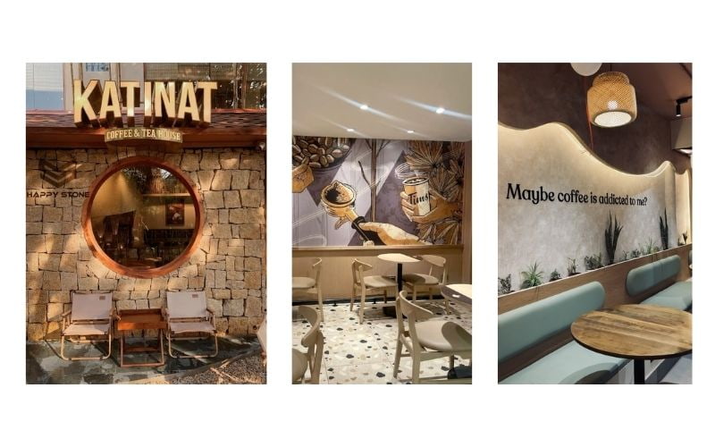 Trang trí tường quán cafe cần sự đồng nhất về concept